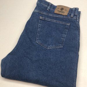 LIKE NEW MENS WRANGLER RELAXED STRAIGHT JEANS 40x29 😎